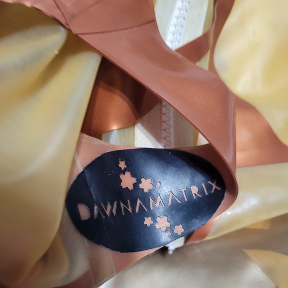 REAL LATEX by DAWNAMATRIX Steampunk Gear Print Dress Sz S - Picture 12 of 12